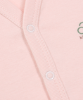 Load image into Gallery viewer, [키티카테] 100% 오가닉 신생아 버튼 반팔 바디슈트 우주복 핑크 78760
